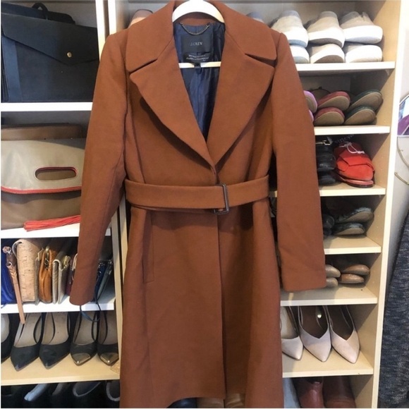 J Crew Double Cloth Belted Trench Coat Dark
Redwood 6 - Picture 4 of 11